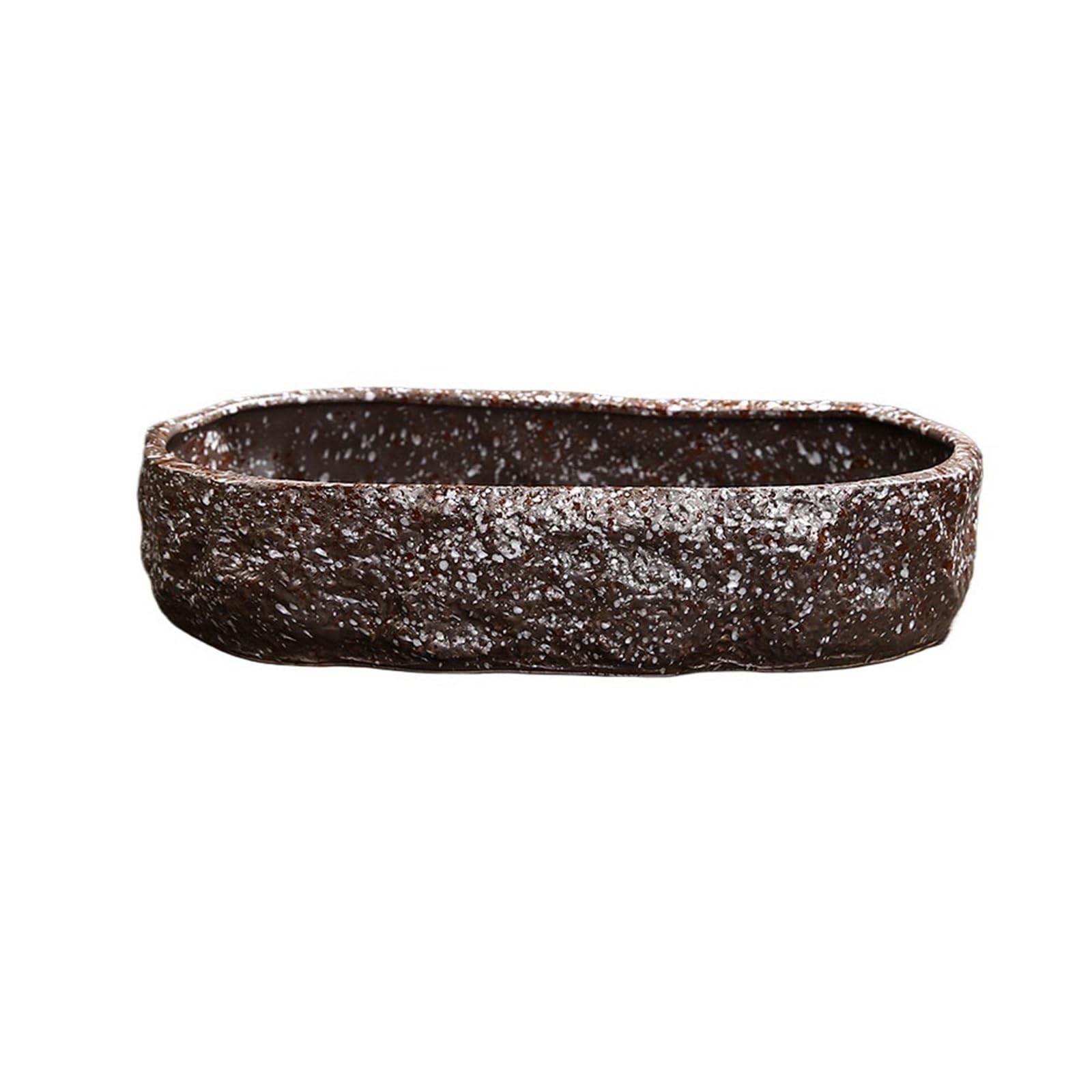 Kx9Lb8d plant saucer Chinese-style Minimalist Ceramic Tray Flower Arrangement Saucer with Speck Pattern flower pot saucer