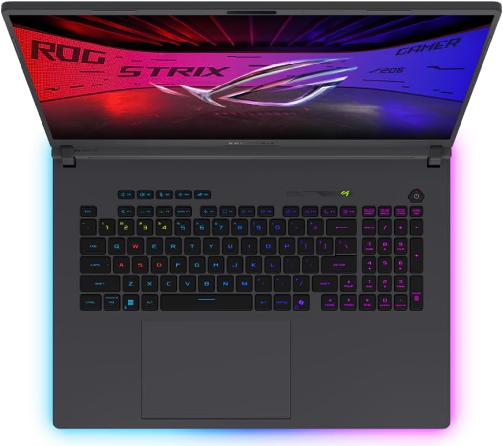 ASUS ROG Strix G18 (2026) AI Gaming Laptop, 18" 240Hz IPS WQXGA Display (Intel Ultra 9-275HX, GeForce RTX 5080 16GB, 32GB DDR5, 2TB SSD, RGB Keyboard, 2 Thunderbolt 5, WiFi 7, Win 11 Home) w/DKZ Hub