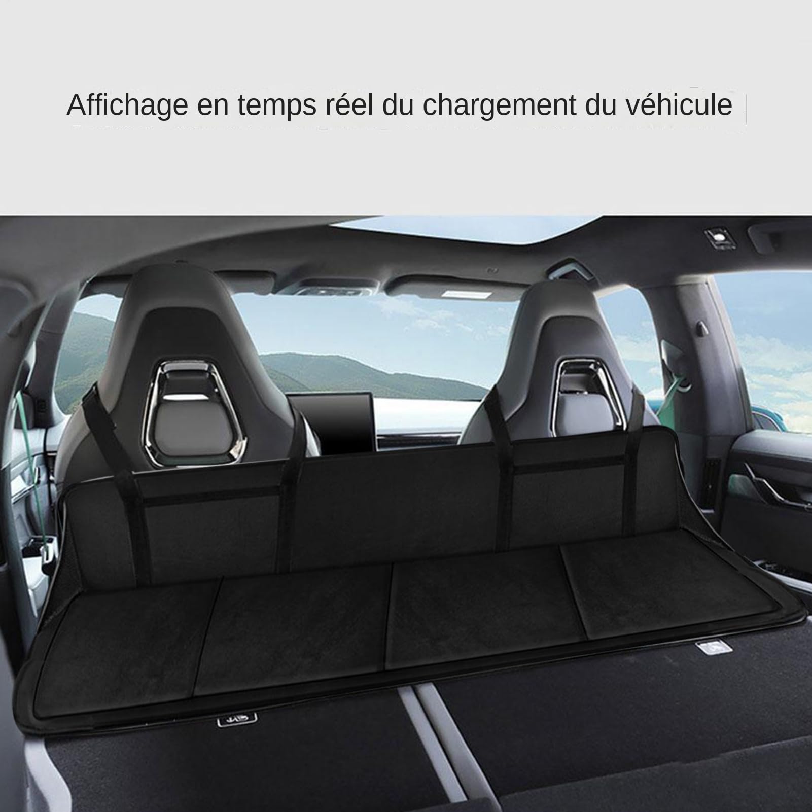 Matelas de siège arrière non gonflable, matelas de voiture non gonflable pour siège arrière | Matelas de lit de coffre de voiture extérieur | Matelas de Camping portatif de voyage de voiture, matelas