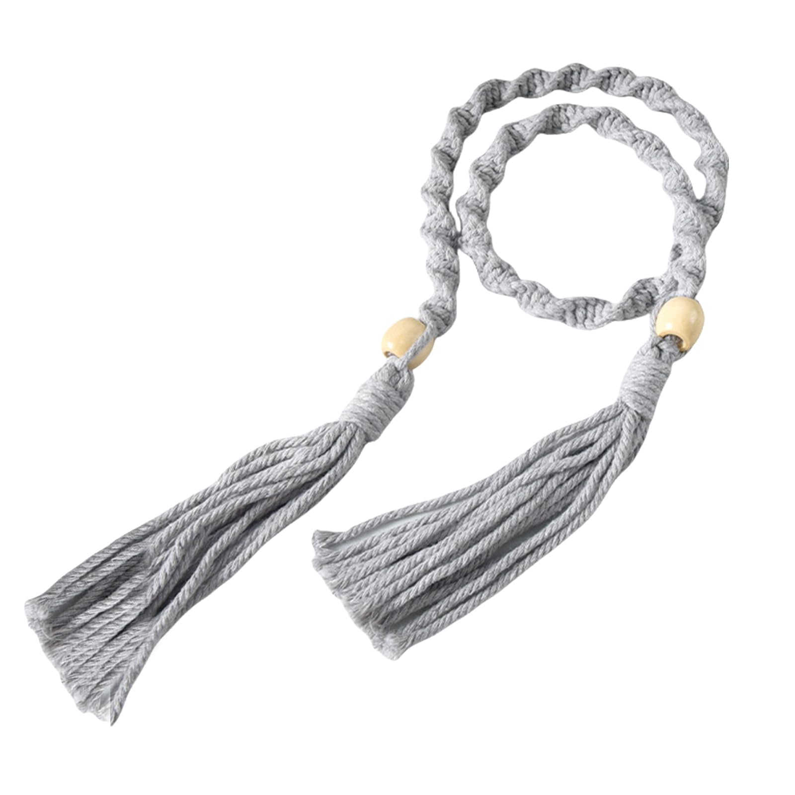 Tsophreniq Curtain Ties Tassels Drapery Tiebacks, 4Piece Set, Natural Cotton Rope for Home and Nursery Decoration Ties