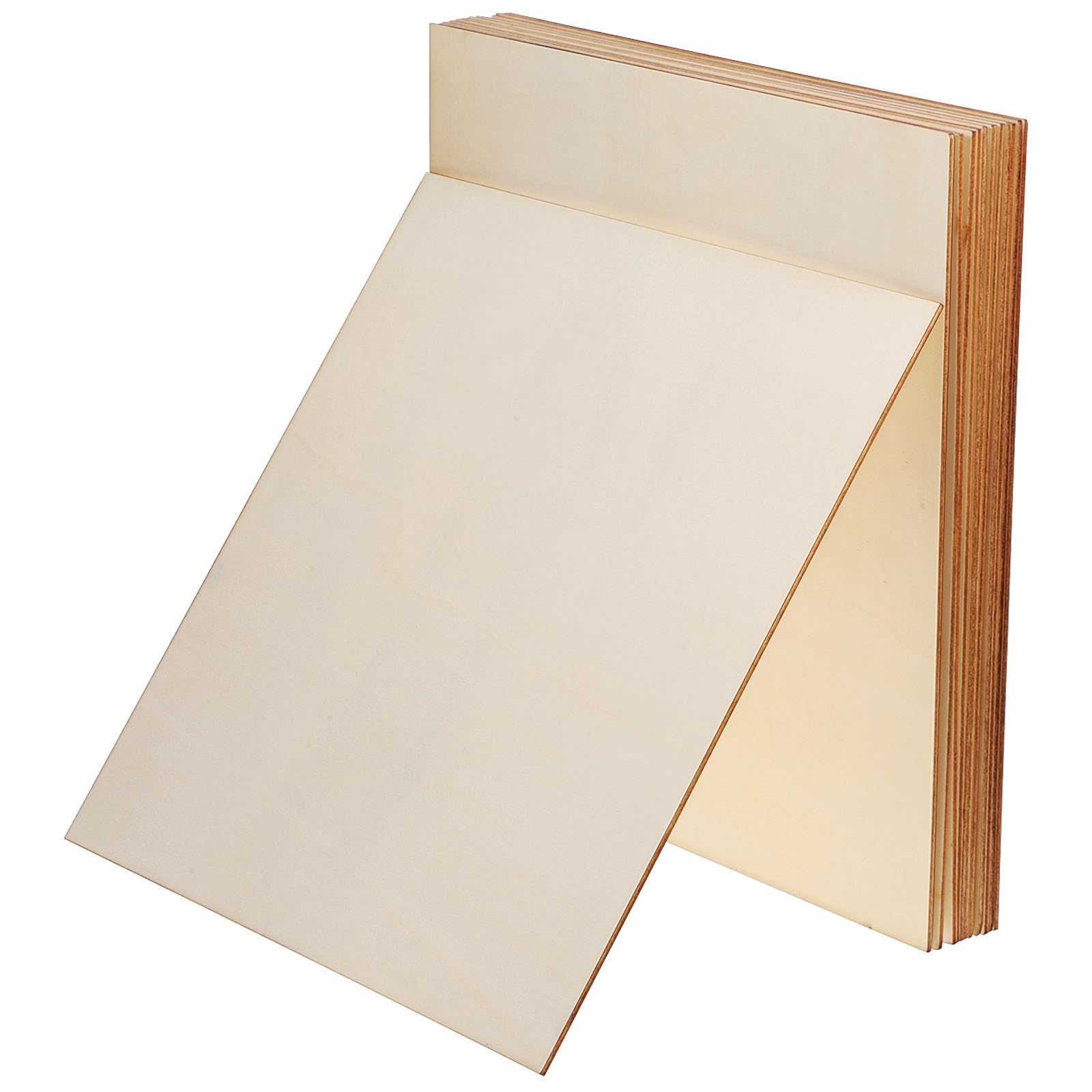 12 Piezas Tableros de Madera en Blanco para Grabar, Beige
