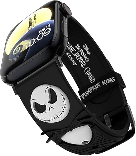 The Nightmare Before Christmas - Colección de correas de reloj inteligente con licencia oficial, compatible con todos los tamaños y series de Apple