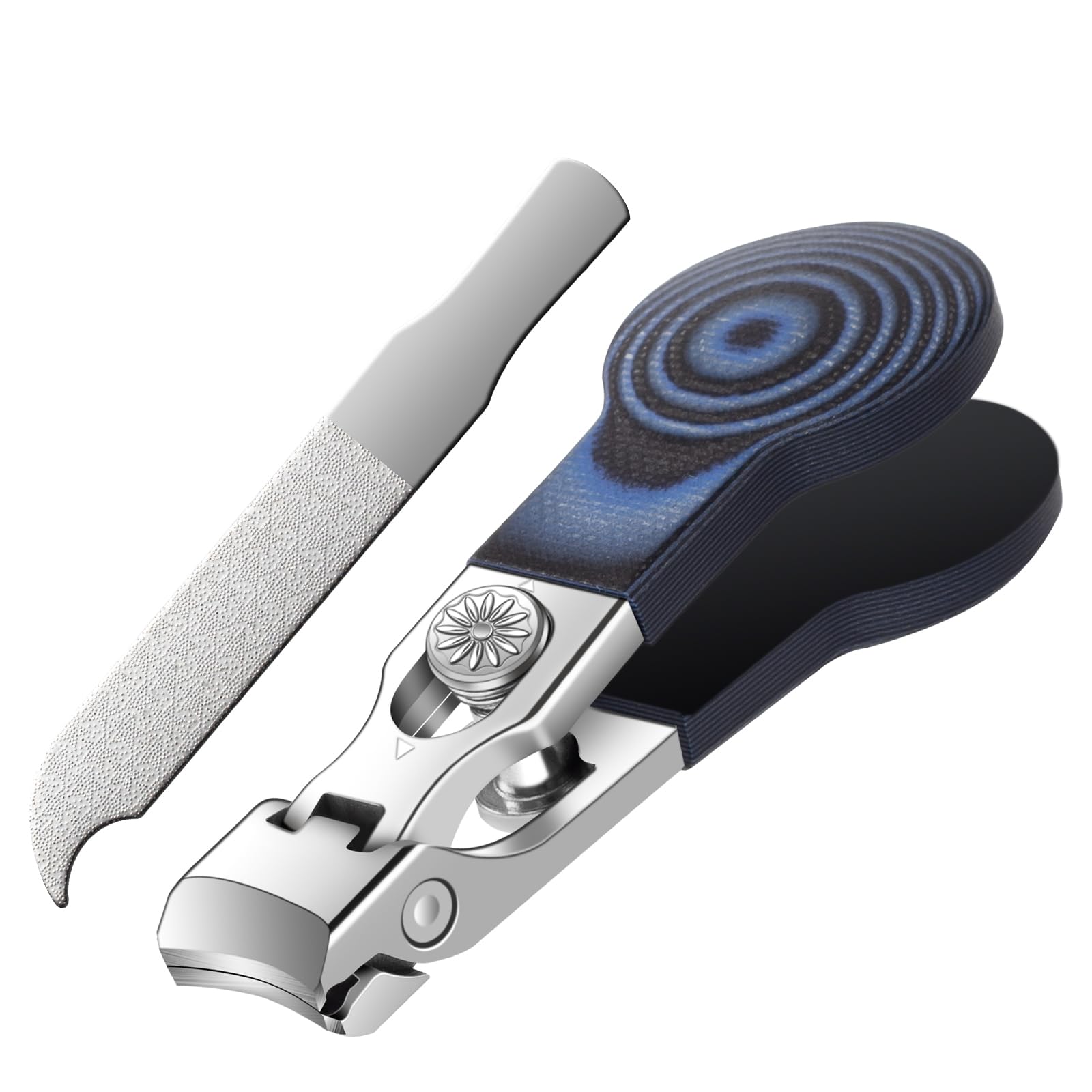 Wide Jaw Opening Nail Clippers with G10 Handle for Thick and Tough Nails Heavy Duty Toenail Cutters for