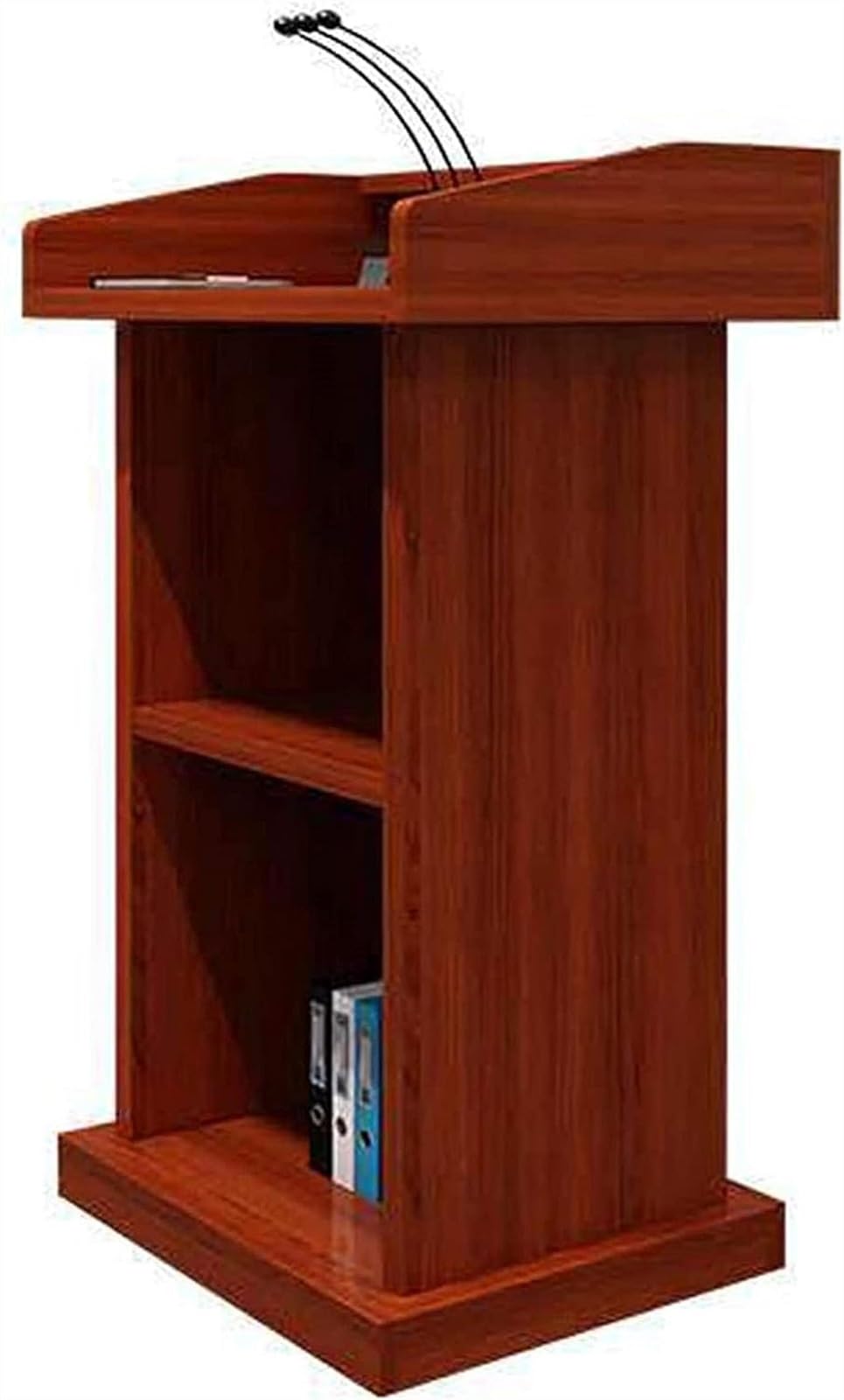 Podium Podio Pupitre en Bois pupitre en Bois pupitre Debout mobilier Commercial réception Restaurant Podium Professeur Haut-Parleur Muti-Usage (Couleur : Rouge, Taille : 60 x 45 x 110 cm)