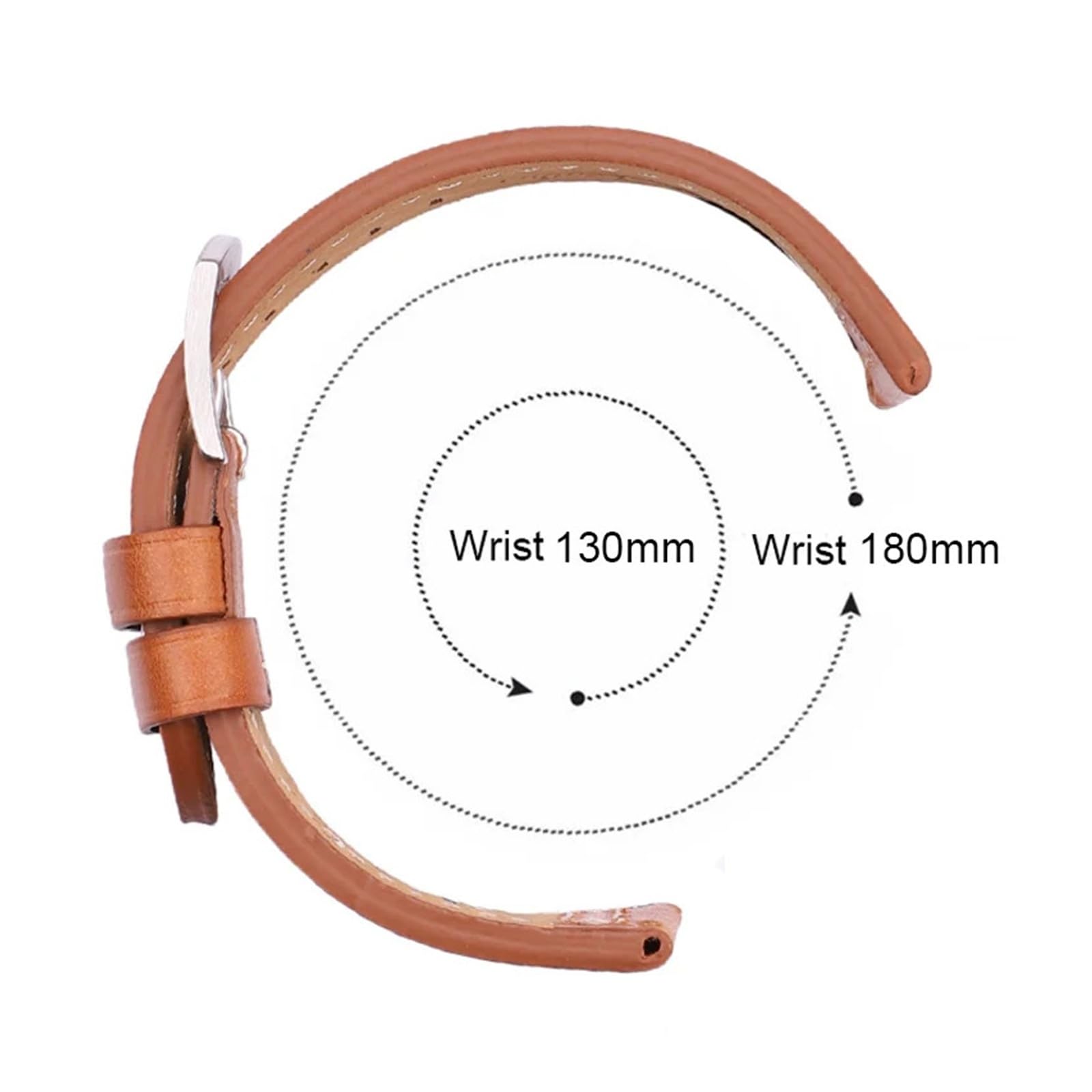 yingyingjia Bracelet de montre en cuir véritable, bracelet de montre en cuir de vache