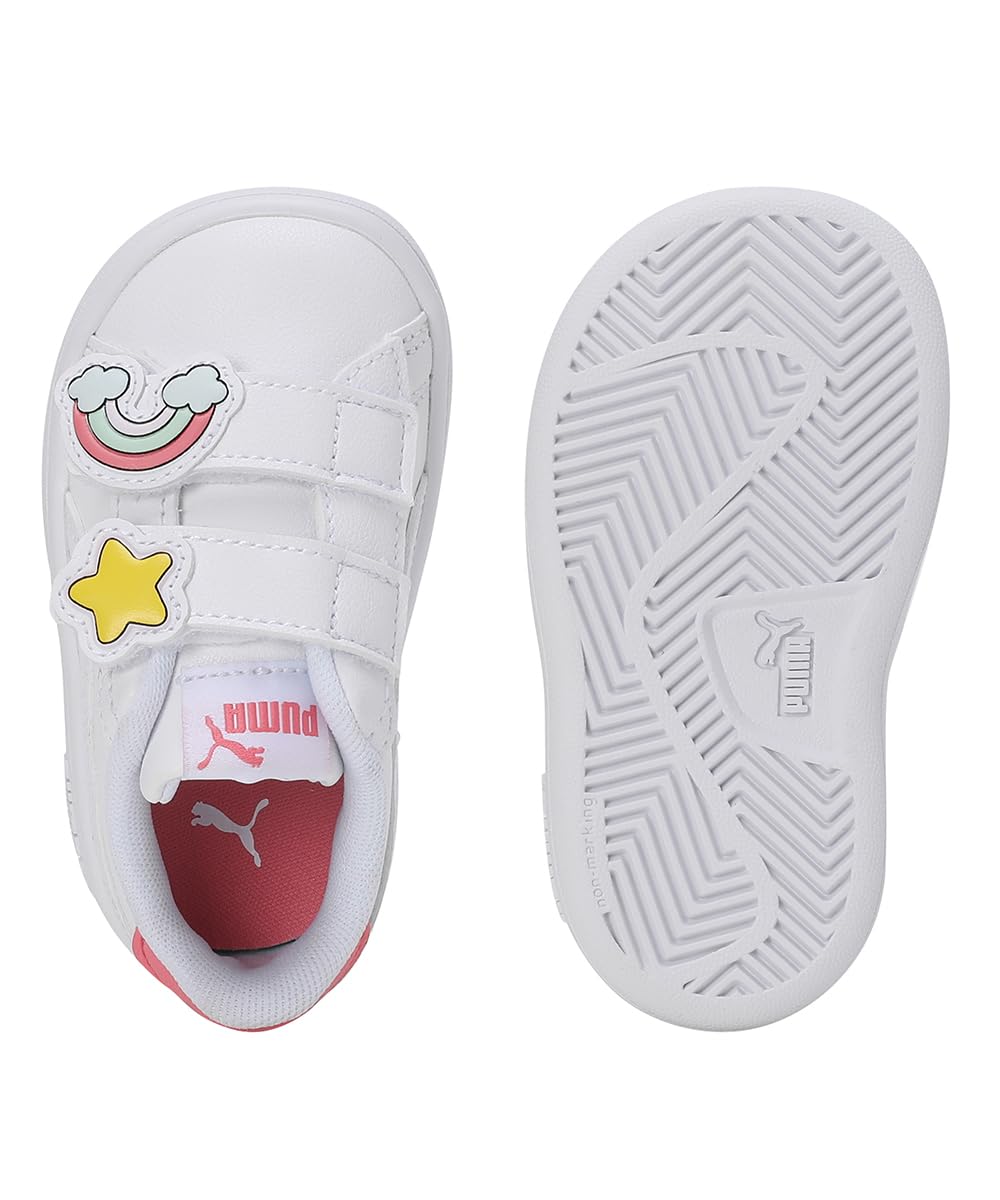 PUMA Smash 3.0 à Scratch Badges White Passionfruit