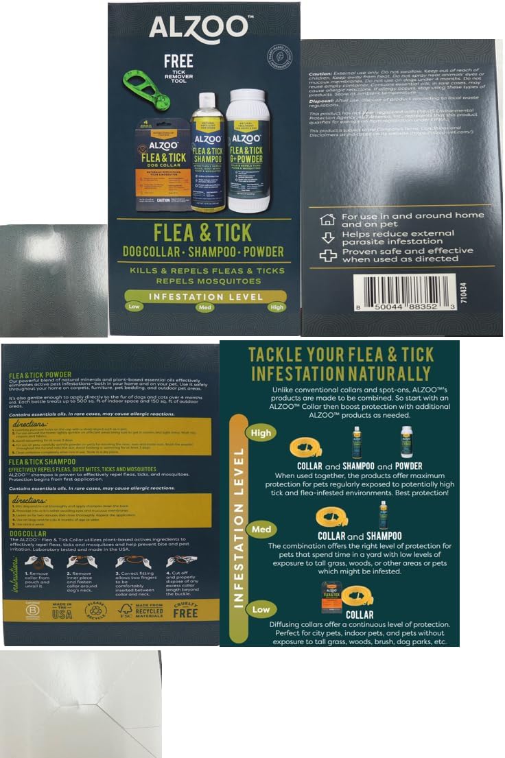 Alzoo Plant-Based Flea & Tick Low to High Infestation Kit