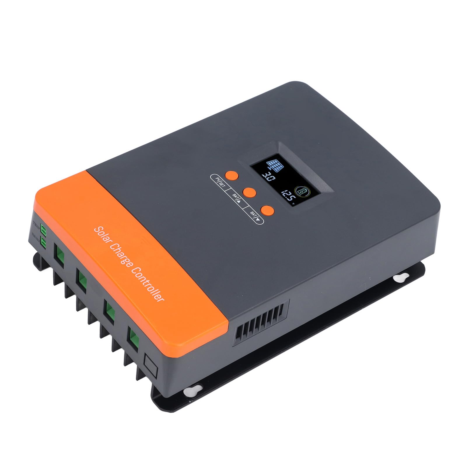 Controlador de Carga Solar MPPT 80A, Controlador Solar MPPT 2V 24V 36V 48V Entrada Fotovoltaica Automática de 160V Hasta 12 Pantallas LCD Regulador Inteligente, Controlador