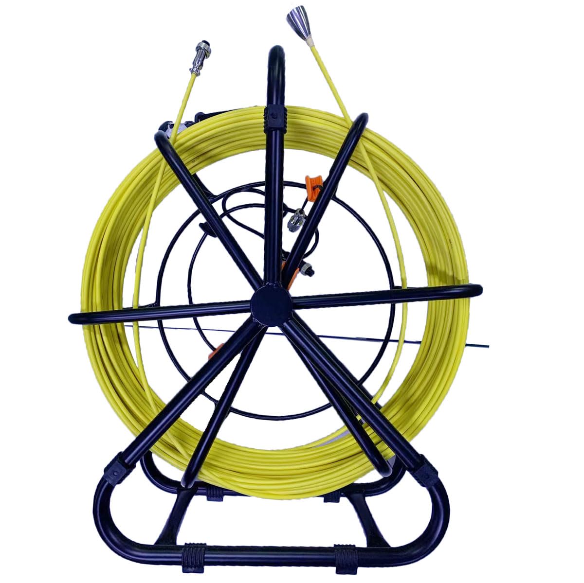 Sewer Camera,Endoscope Camera Replacement Accessory 33ft Fiberglass Cable Print Meter Counter,17mm Interface Stiff Wire w/Metal Coil,4.8mm Diameter(33ft/10M?