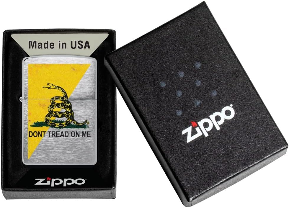 Encendedor Zippo con grabado personalizado en cromo cepillado miniatura 6