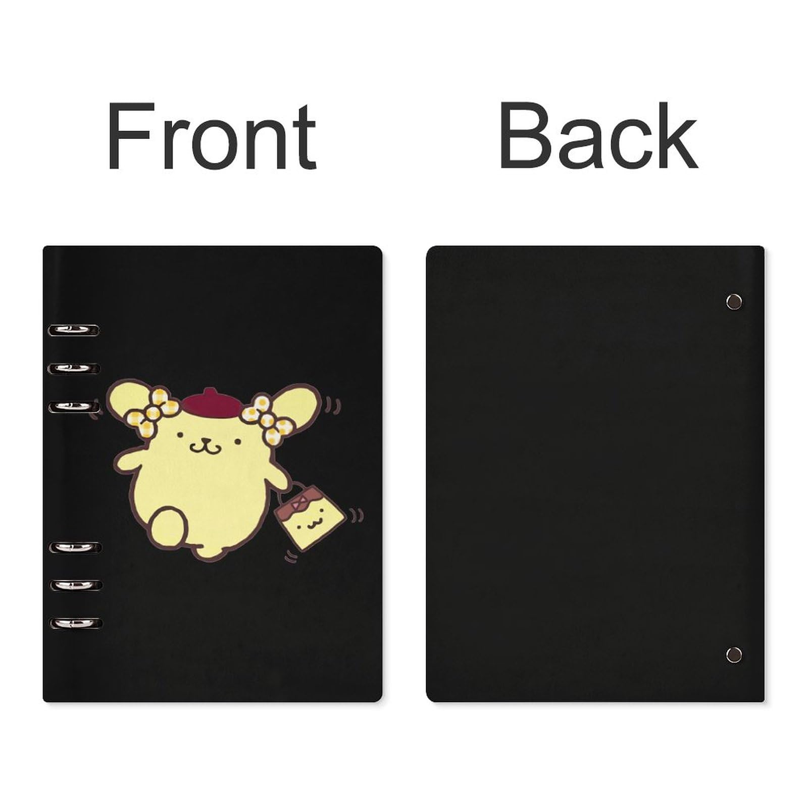 Amazon | ポムポムプリン ルーズリーフ 手帳 システム手帳 6穴 リング