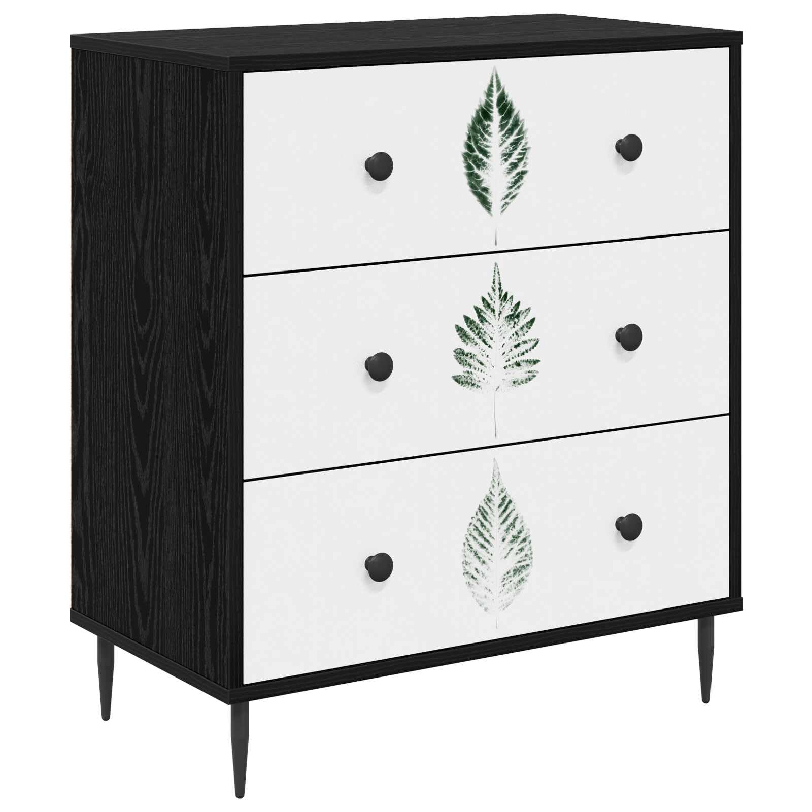 Cómoda de madera HANAU de diseño rectangular moderno con acabados de alta calidad