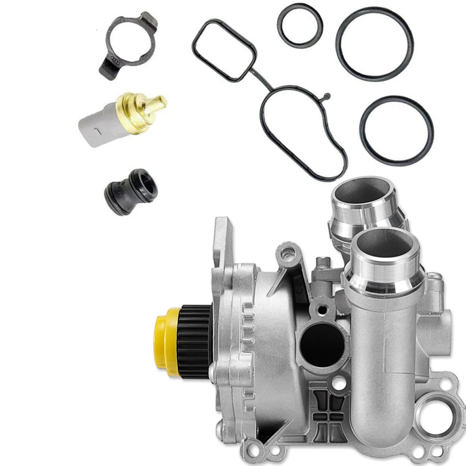 Bomba de Agua Refrigeración Juego de Reparación Con Junta compatible con VW Golf Jetta GLI GTI MK6 Passat B7 Tiguan CC Audi A3 A4 A5 Q3 Q5 06H121026AB 06H121026