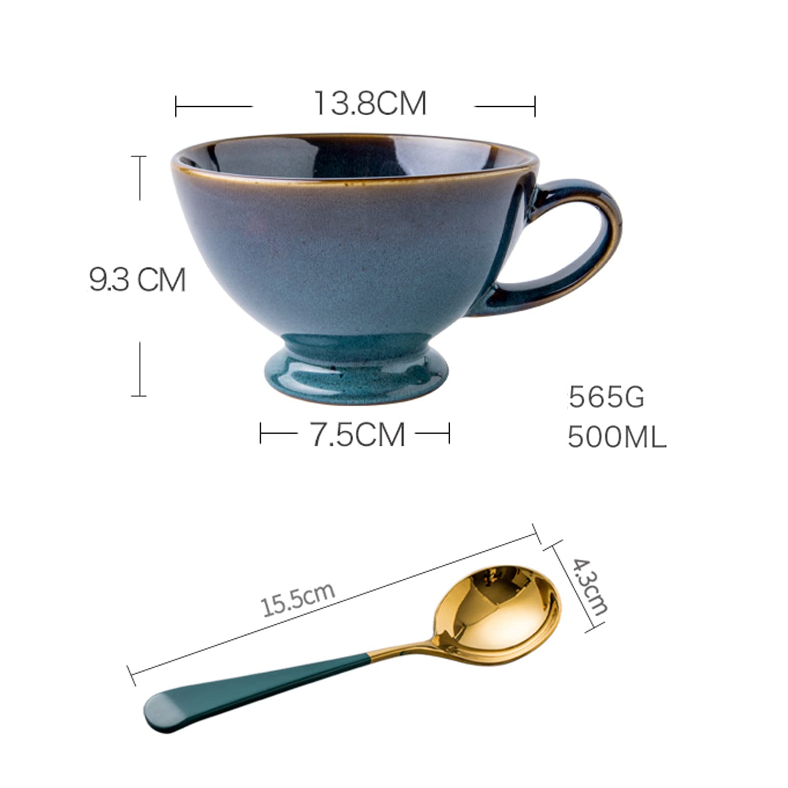 Orientalny ceramiczny zestaw do herbaty Zestaw czajniczków Ceramiczny kubek do kawy, filiżanka do kawy i herbaty z mlekiem, ceramiczna filiżanka do kawy, domowe kubki biurowe do kawy z mlekiem i herba