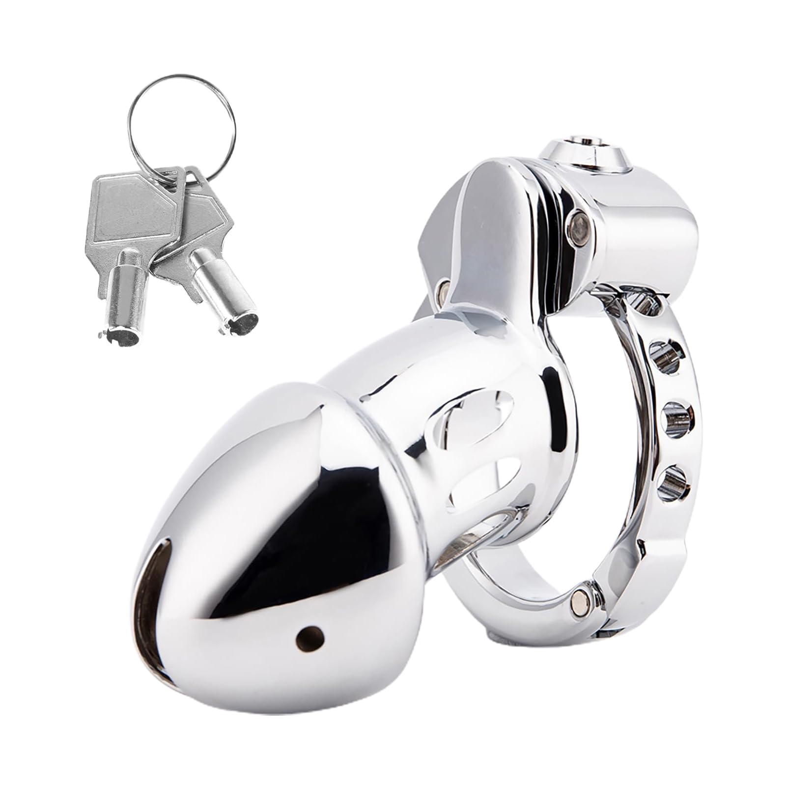 Peniskäfig für Männer aus Edelstahl mit verstellbarem Hodenring Keuschheitskäfig für Männ Metall Atmungsaktiver Cockring Bondage Extrem Chastity Cock Cage Keuschheit Sex Spielzeug