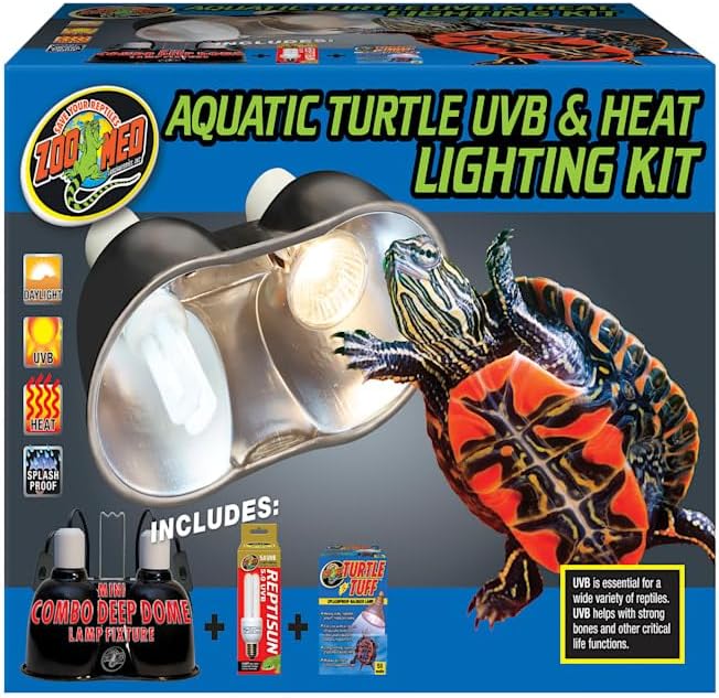 Zoo Med Aquatic Turtle UVB & Heat Lighting Kit