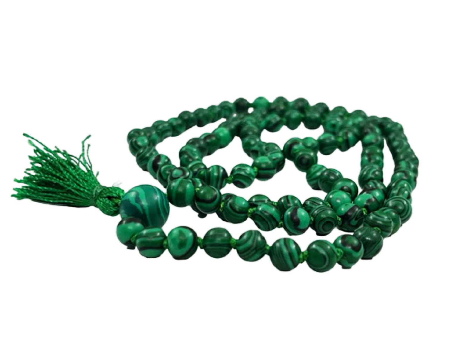 Malachite Mala | Necklace For Men & Women (Hand Knotted) (6 MM Beads) (1 Pc)-image-19
