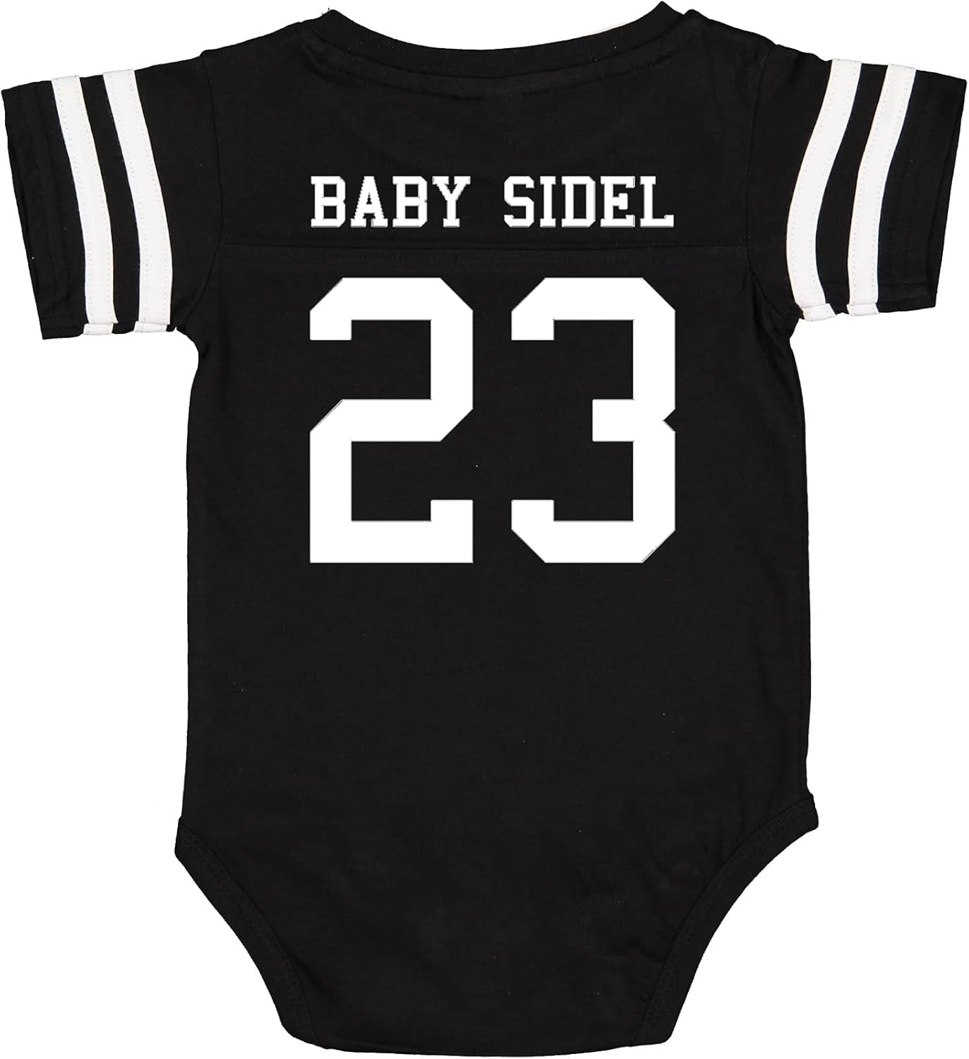 Rocket Bug Custom Cotton Football Sport Jersey Baby Bodysuit Personalized with Name and Number - Front & Back