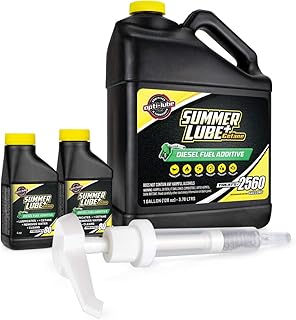Opti-Lube Summer+ Cetane Formula Diesel Fuel Additive: 1 Gallon with Accessories (HDPE Plastic Hand Pump and 2 Empty 4oz Bottles) Treats up to 2,560 Gallons