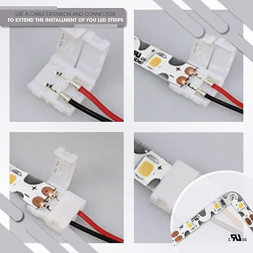 Miniatura 7 de Iluminación LED 24V 16.4ft UL Listed Blanco Cálido 2835 SMD Zig-Zag Tira de luces LED regulables 660lmm 6.2Wm 300 LEDs 60 LEDsm IP33 no impermeable.