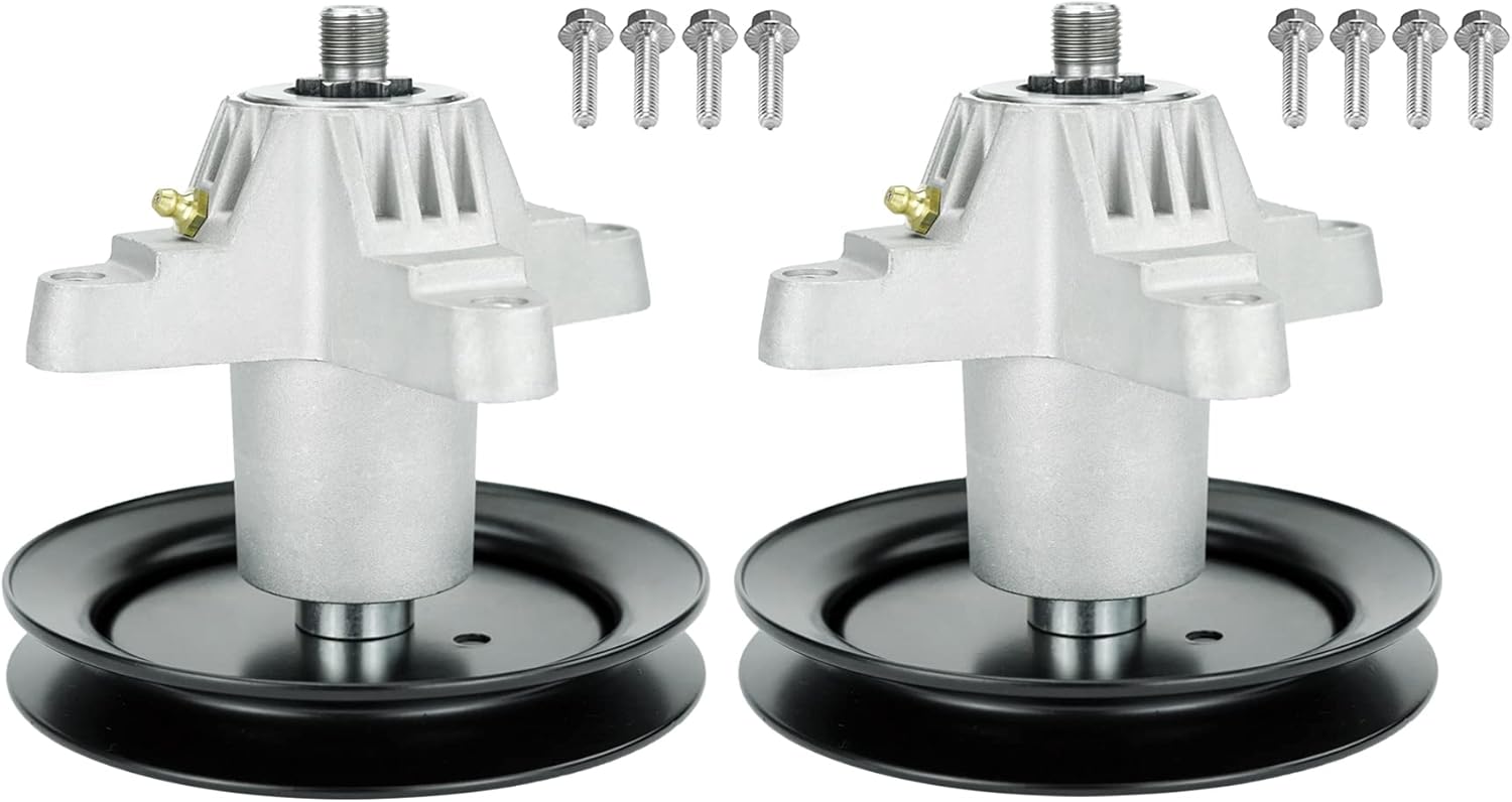 2PCS Spindle Assembly for Cub Cadet 918-04456 918-04456A 918-04456B 918-04461MTD Troy-Bilt LT1042 LT4200 42" Deck Lawn Mower