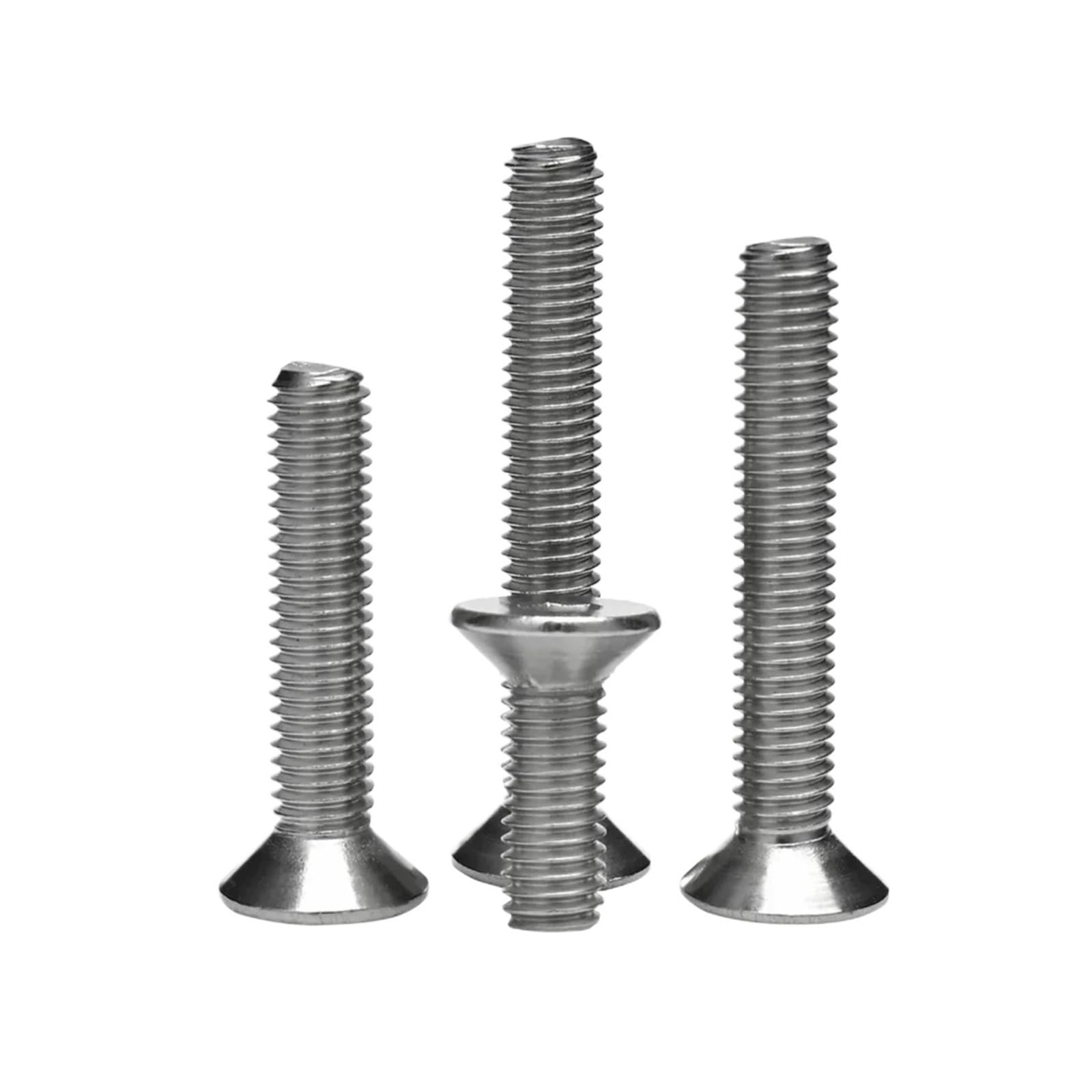 Vis tête fraisée M6 150mm acier inoxydable 304 pour assemblage métal - 7