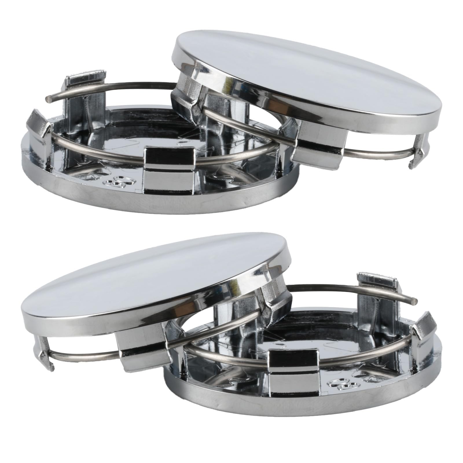 4 Pcs Wheel Centre Caps for Toyota Yaris (XP130) 2011-2020, Rim Hub Covers Replacement Styling Accessories Waterproof Dustproof 60mm,Silver