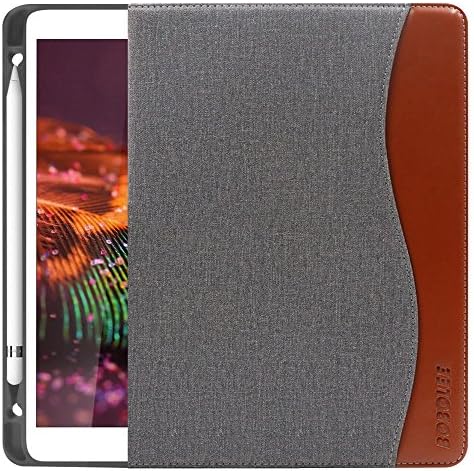 iPad Keyboard Case 7th Generation for iPad 10.2 2019-7 Color Backlit Wireless Detachable BT Keyboard - Built-in Pencil Holder - Auto Sleep/Wake Cover - Tablet Case for iPad 10.2" 2019 (Brown)