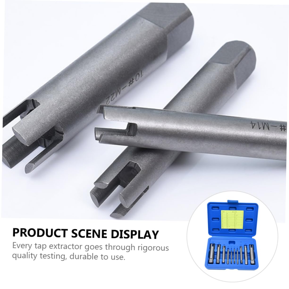 Mipcase Kit Estrattore di Viti Spanate Design a 4 Artigli 178 Cacciavite in Lega, 10 Pezzi per Rimuovere Maschi Rotti e Bloccati