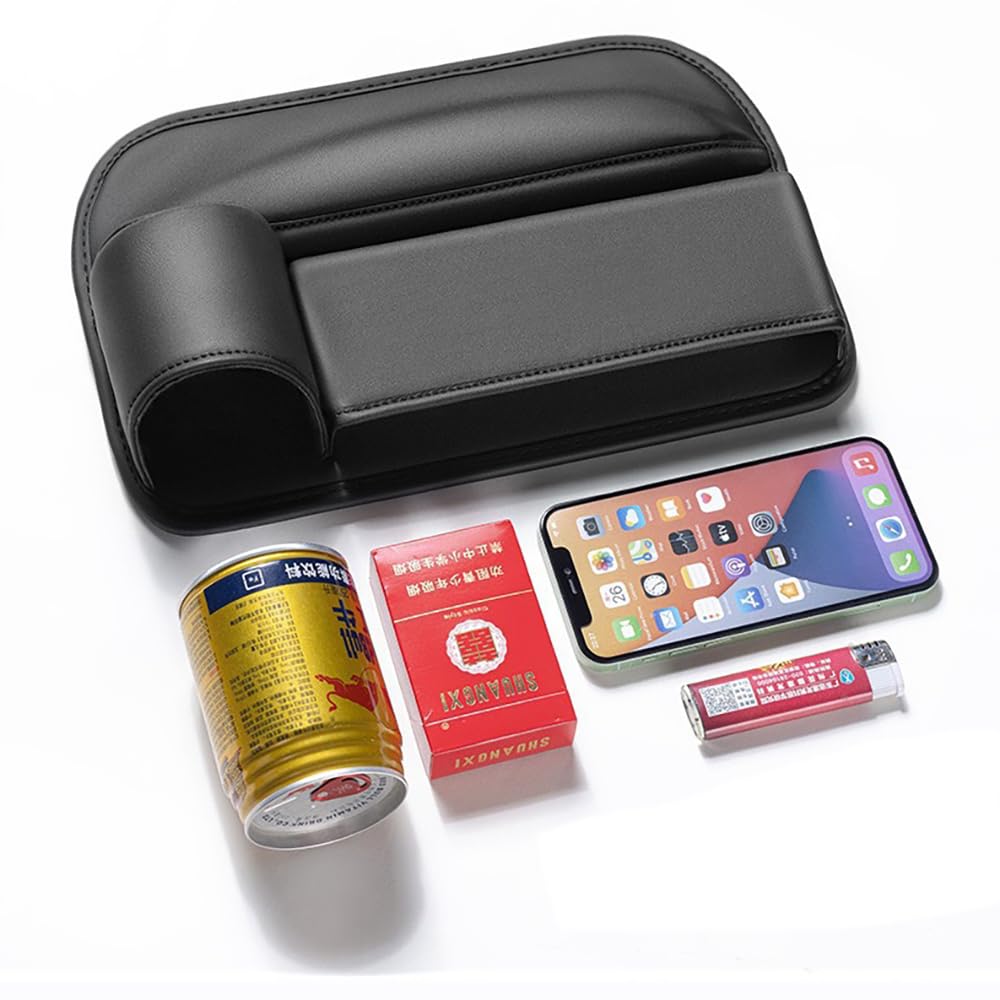 Organisateur De Siège Auto TOEECY - Poches De Rangement Latérales Avec Porte-gobelet - Pour Téléphone, Clés, Cartes