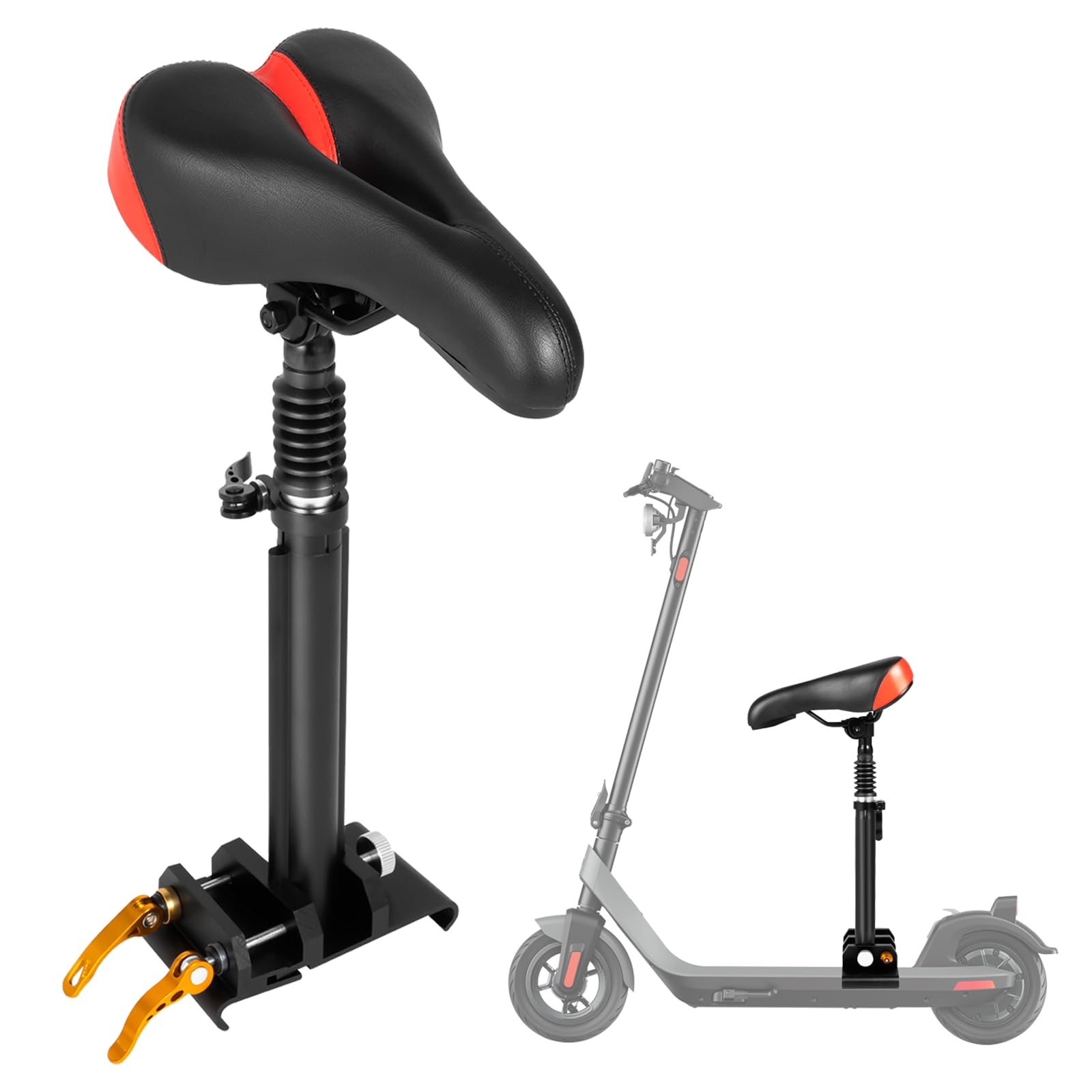 Siège de scooter électrique réglable pour scooter pliable Hauteur universelle 40-60 cm Siège de scooter électrique réglable pour scooter pliable Hauteur universelle 40-60 cm