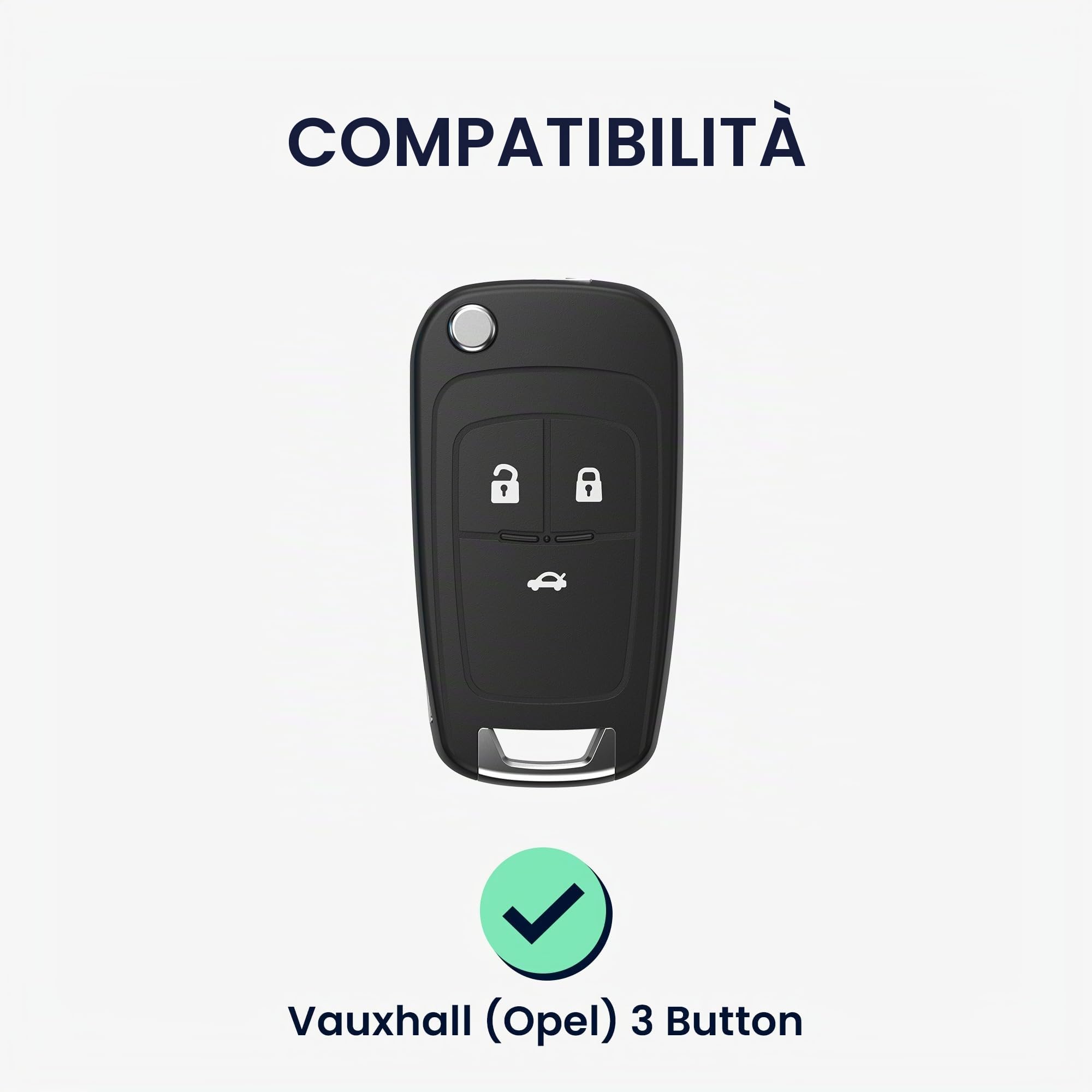 Custodia In Silicone Per Chiavi Opel Con 3 Pulsanti – Cover Antigraffio E Antiscivolo, Design 'Don't Touch My Key'