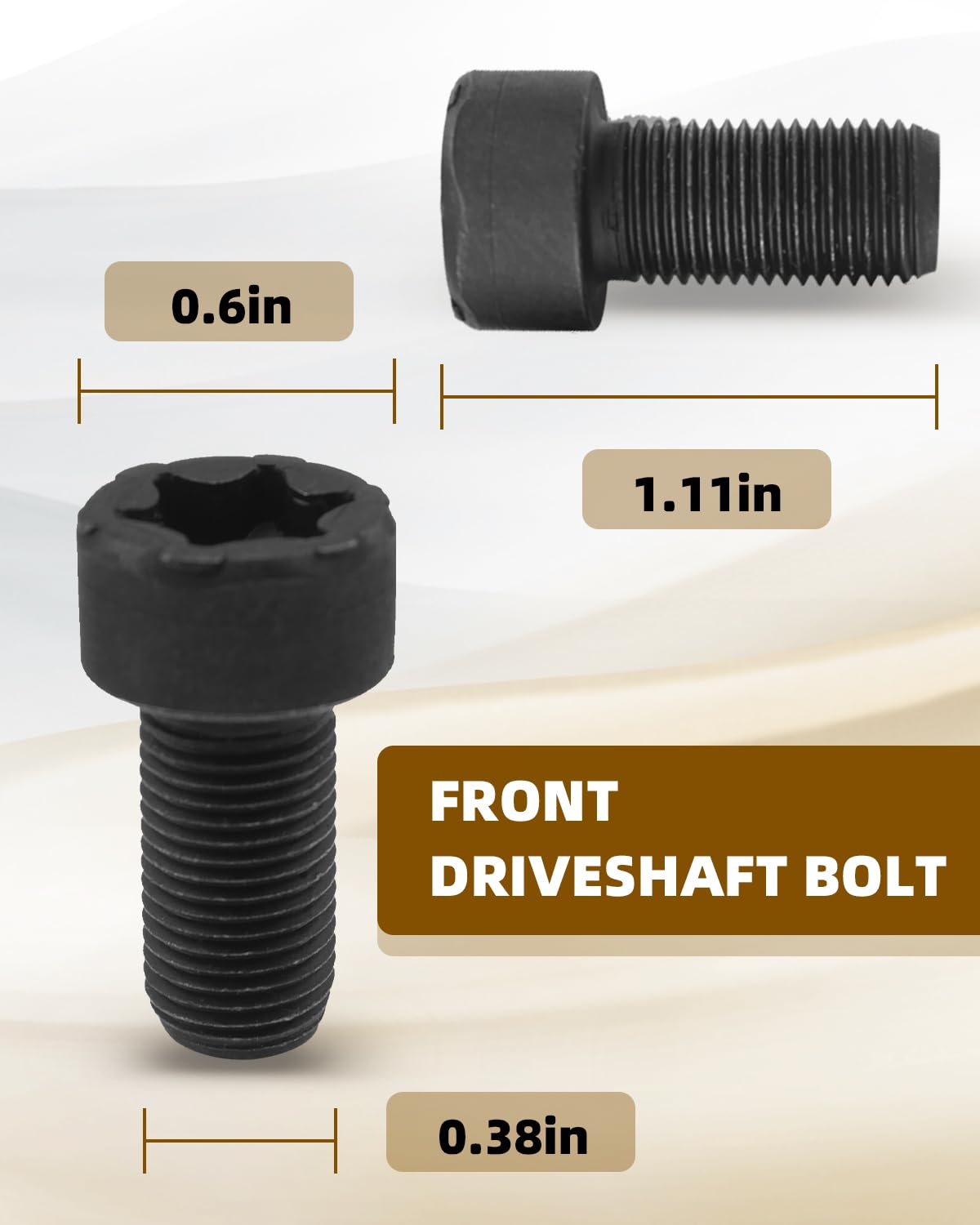 JUWEVAZU 007-990-84-04 Front Driveshaft Bolt Fit for Mercedes-Benz