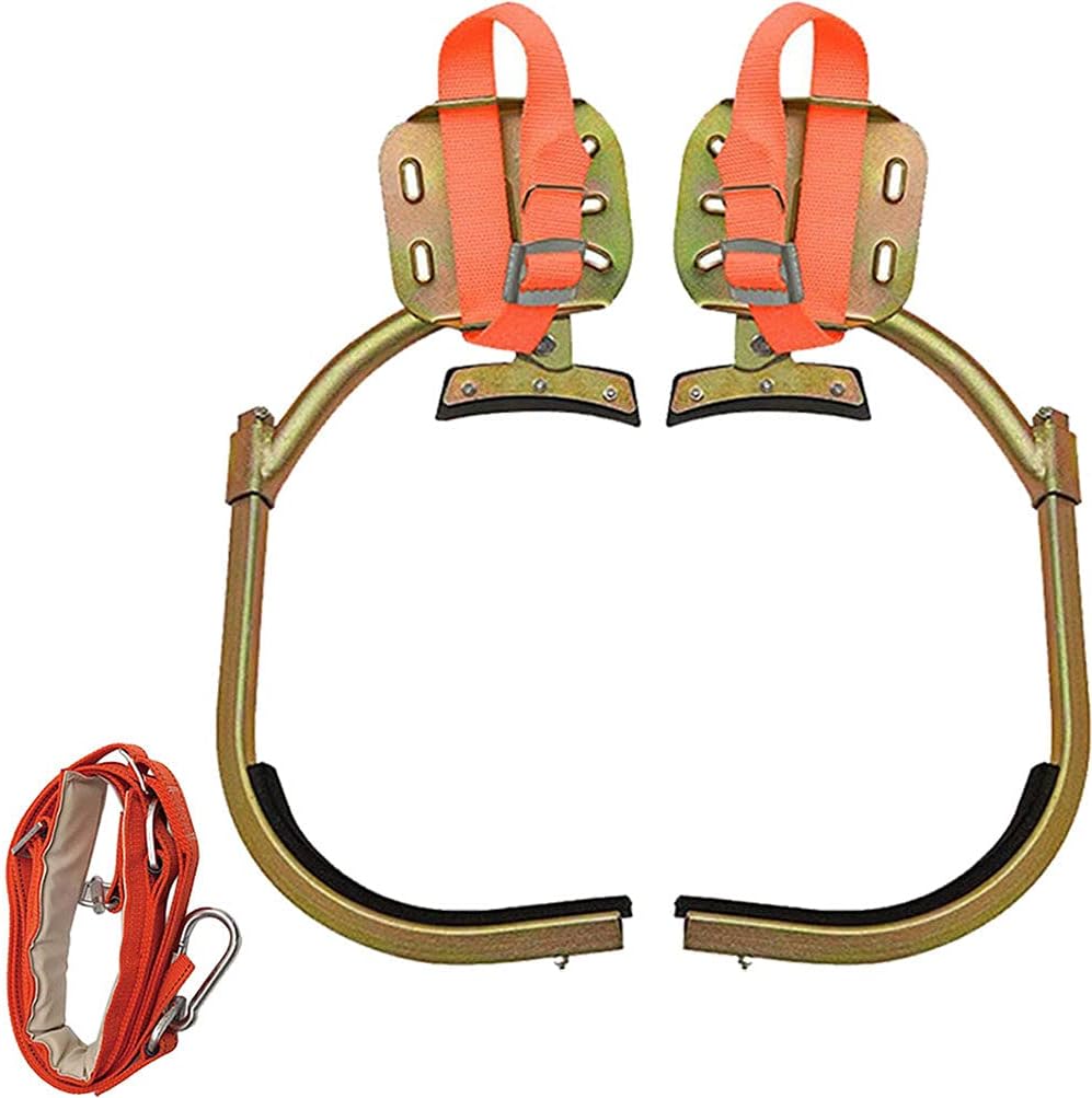 Tree Climbing Shoes,Pole Climbing Spikes,Non-Slip Climbing Tree Spikes Thicken Foot Buckle for Hunting Outdoor Sports Supplies,Working at Heights,model250