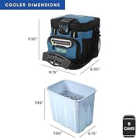 Vista 21 de Titan by Arctic Zone Deep Freeze Cooler - Enfriador de cuerpo duro sin cremallera, aislamiento de congelación profunda, forro de cuerpo duro