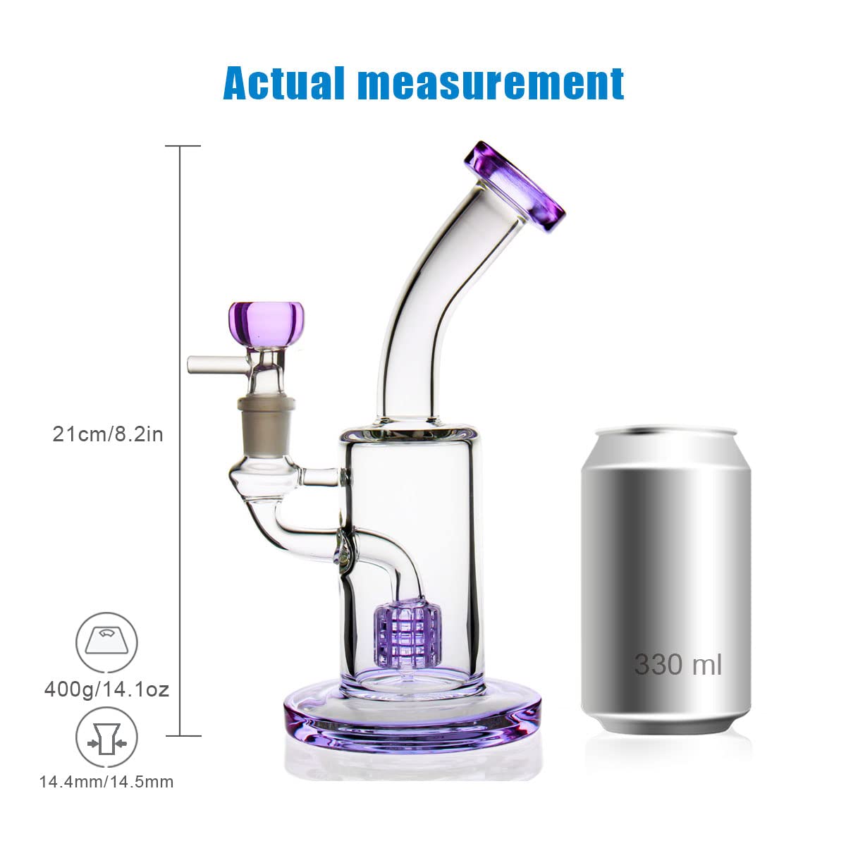 Szklane bongbongbongi wodne do wędzenia fajki bong akcesoria do miski szklane 14,5 mm filtr do recyklingu tornado szkło woda bongi do fajki wodnej olej Rig Bongs od P-Sungar
