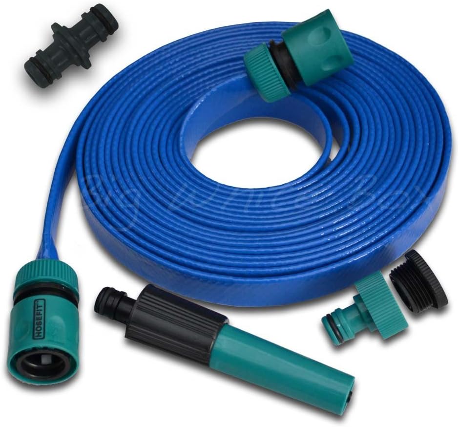 Careavan 7.5m / 23 feet Food Grade Flat Hose suitable for use with an