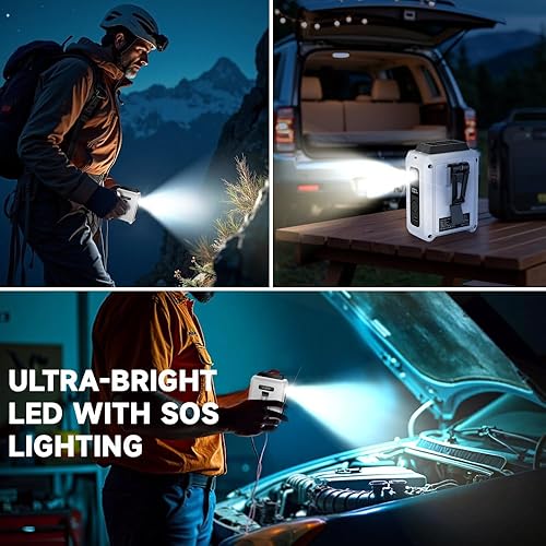 Miniatura 5 de CAZOKASI Ventilador personal con clip para la cintura, recargable, portátil, manos libres, para viajar, trabajar, al aire libre, oficina (5000 mAh