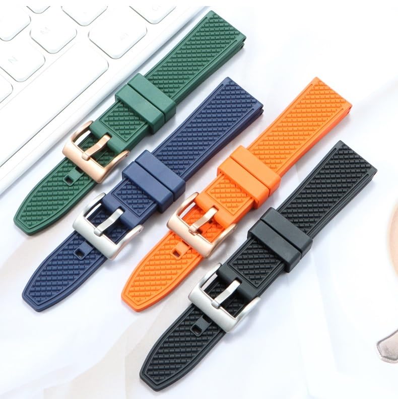 Bracelet fluoroélastomère 20mm résistant pour Rolex Submariner