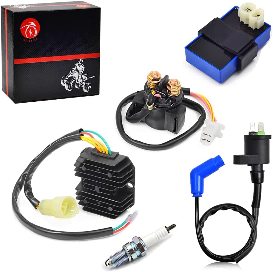 CDI BOX Ignition Coil Voltage regulator rectifier Relay Kit For HONDA 1993 FourTrax 300 TRX300 TRX300FW 30410-HC4-770