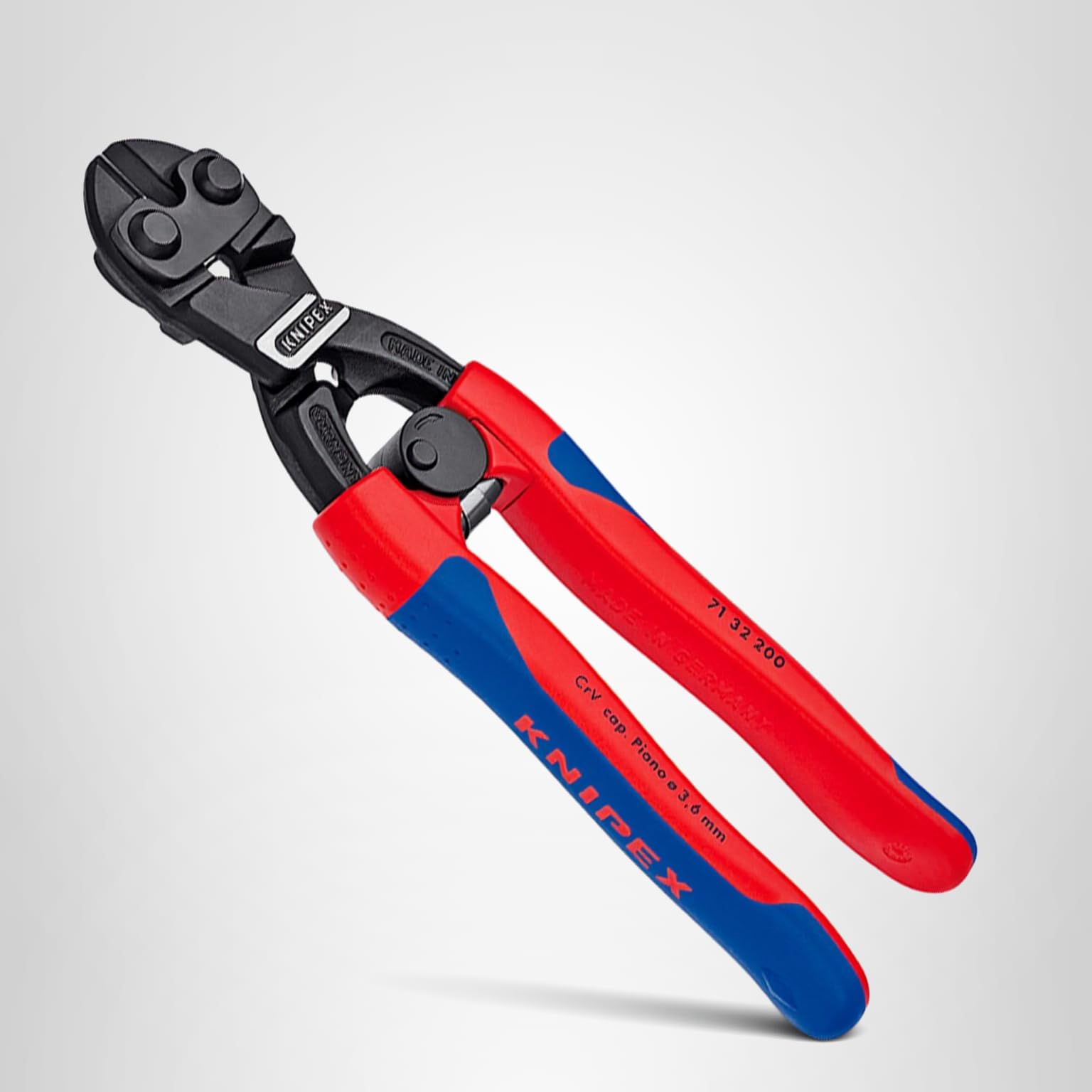 KNIPEX 71 32 200 High Leverage CoBolt Cutter with Notch and Spring