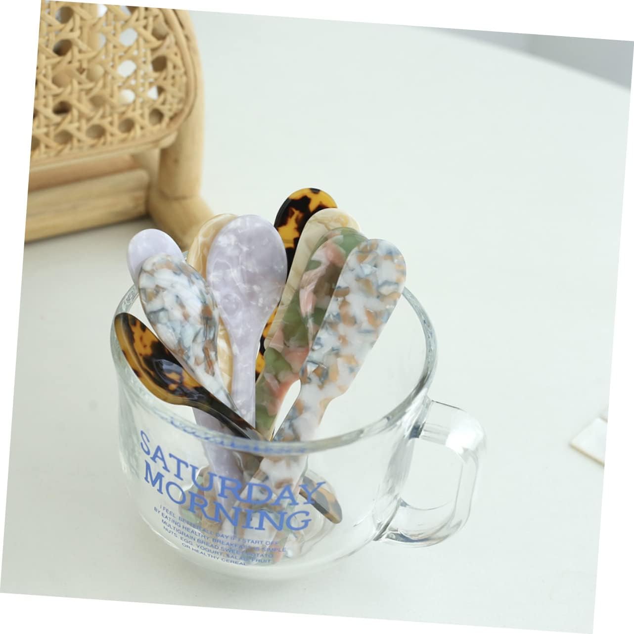 Multi Use Jam Spreader Spoon Set Plastic Smooth Curved Design