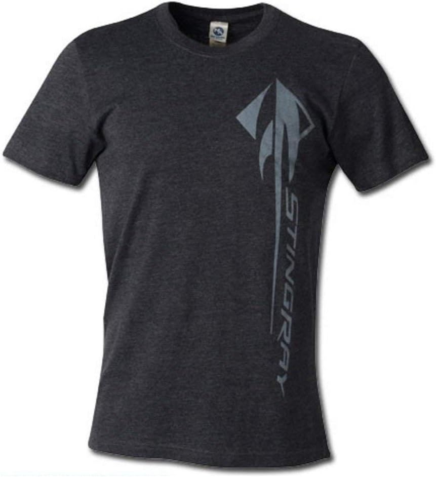 C7 Corvette Stingray Vertical T-Shirt: Heather Black