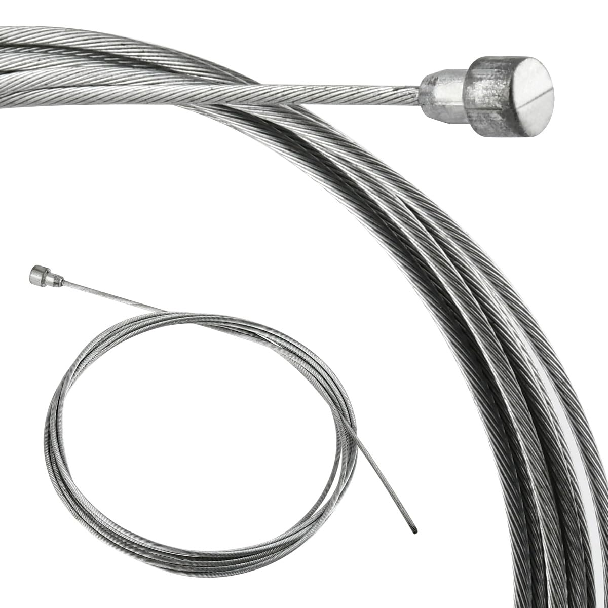4M Cables de Freno para Moto con 9 Junta Roscada,Ø1.5mm Ø1.1mm Cable de Freno o Embrague Universal,Cables de Embrague para Moto y Cross,Kit de Reparación de Cable,Cable de Freno para Moto