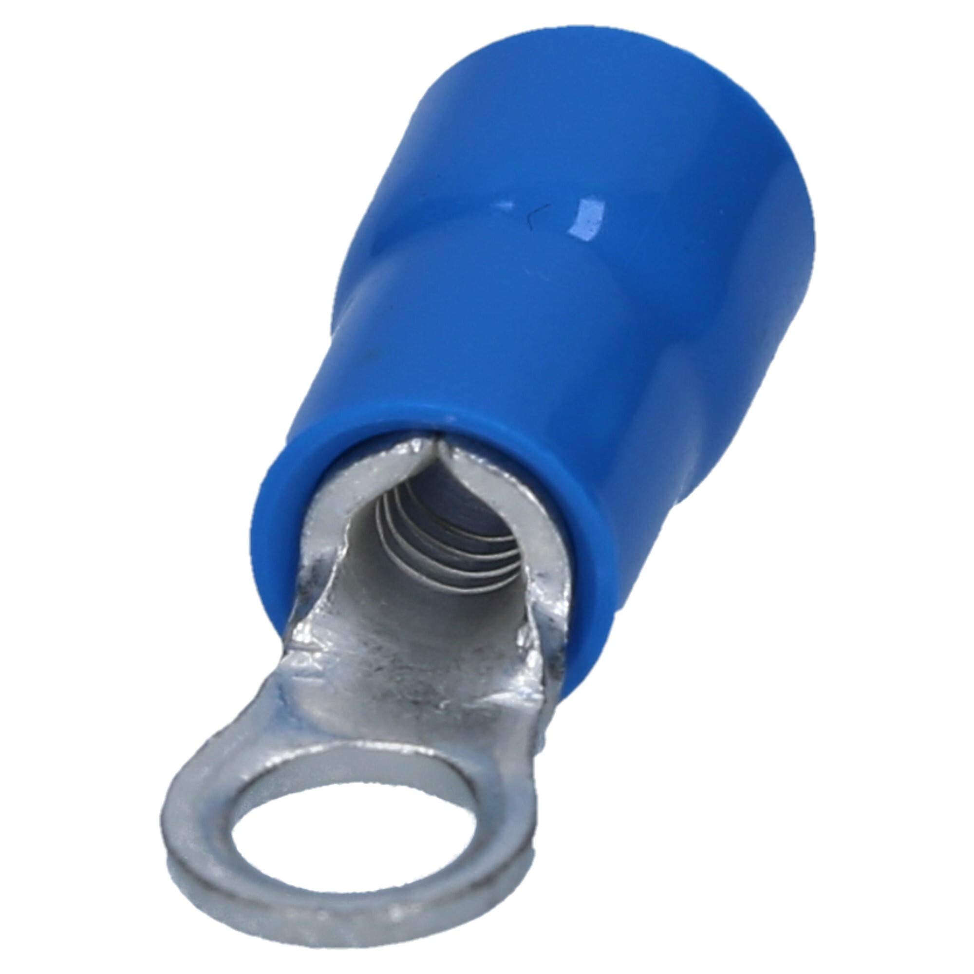 Cembre BF-M3,5 Lot de 100 Cosses à Œillet Isolées Bleu 1,5-2,5 mm² | Connecteurs à sertir en laiton étamé pour câbles électriques. Résistant de -20 à +80 °C. Qualité industrielle robuste.