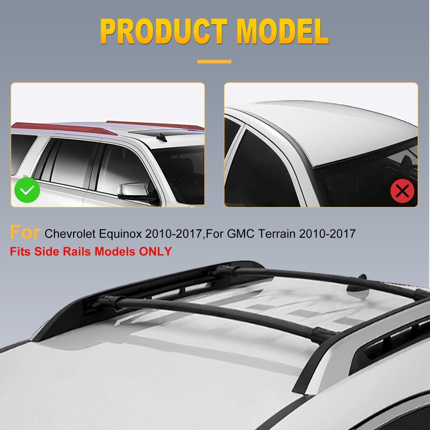 2019 Equinox Chevy Equinox Cross Bars Equinox Roof Rack Cross Bars