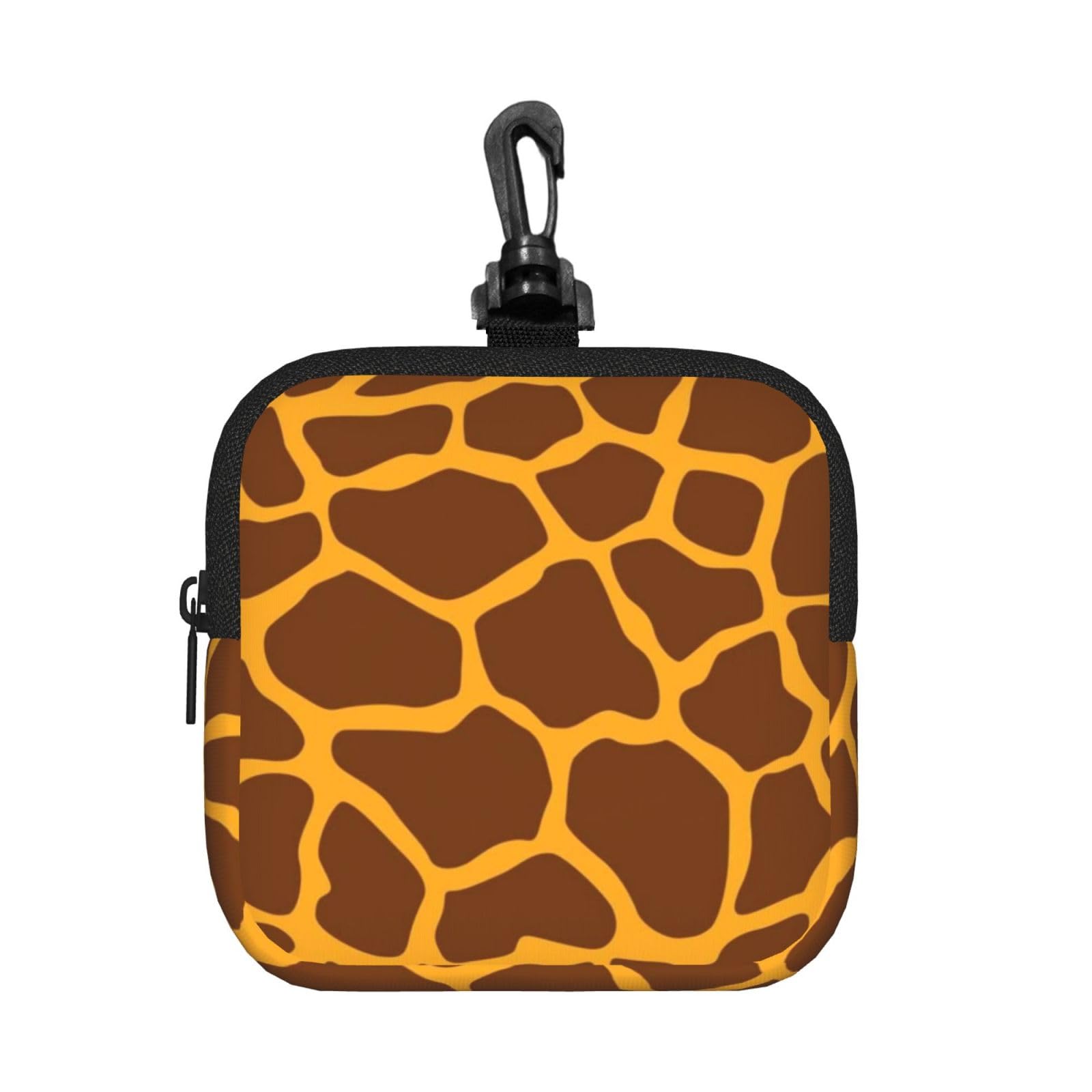 Giraffe Print Print Square Storage Bag Travel Toiletry Cosmetic Organizer Pouch Lightweight Reusable