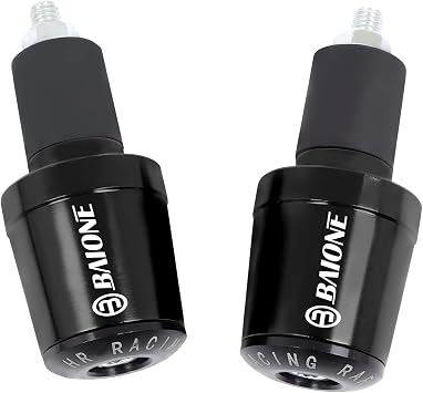 Worldmotop- Motorcycle Bar End Plug Handlebars End Caps Grips for SUZUKI DR650 DR 650 S/SE 1994-2010 2009 2008 and all 7/8" Handlebar Grip black
