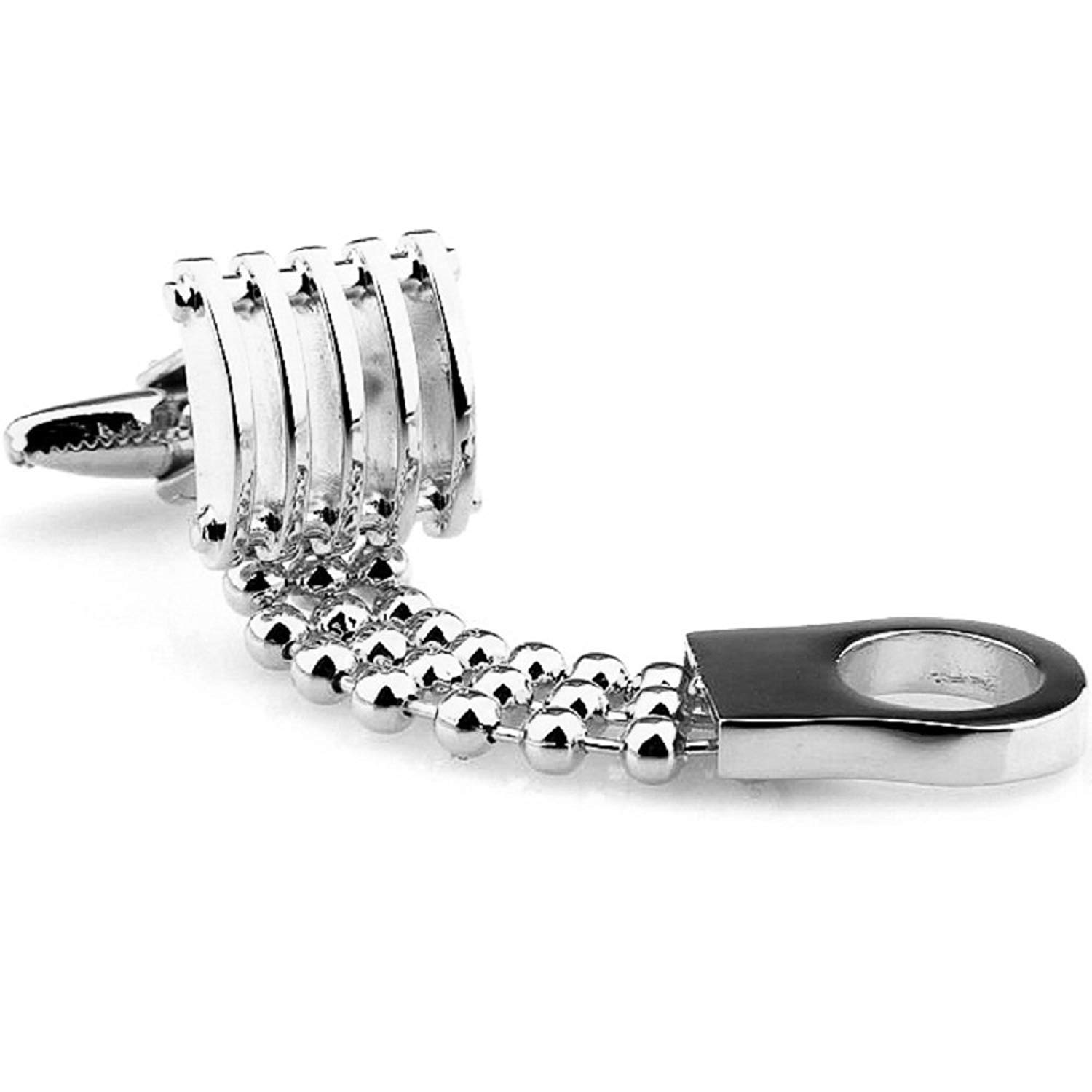 Amazon | MFYS Jewelry シルバー チェーン 合金 カフス(カフス Amazon | MFYS Jewelry シルバー チェーン 合金 カフス(カフス