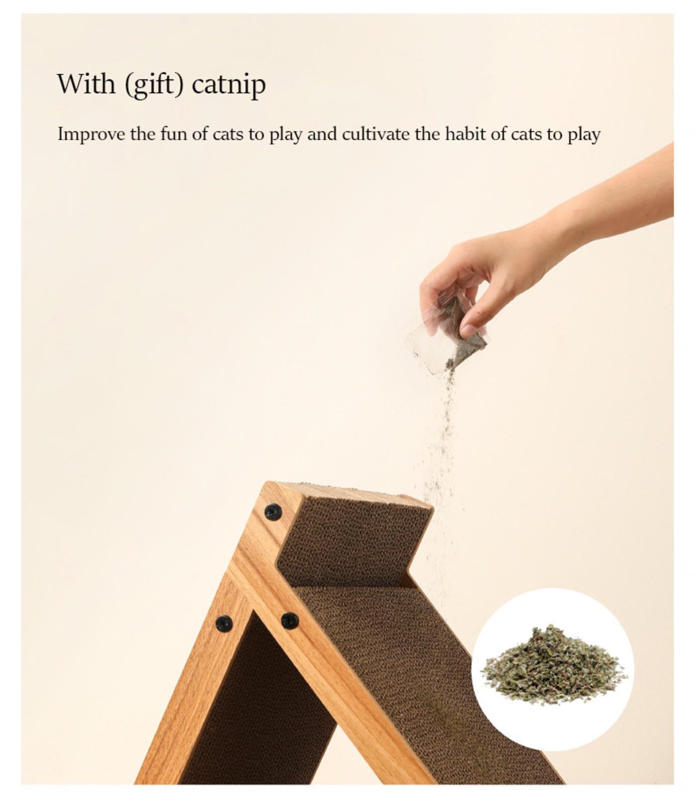NIBHZ Cartón rascador, Poste rascador Vertical para Gatos, Proteger alfombras Moler Almohadilla de Tablero Vertical para Gatos, para Accesorios de, Rascador para Gatos